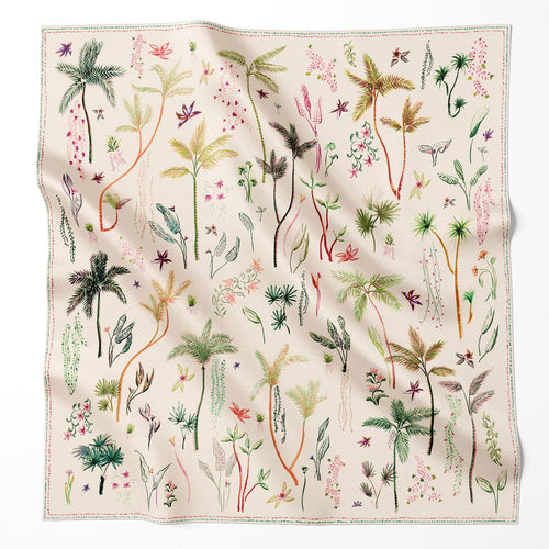 Foulard Rohan Palmeraie Vanille