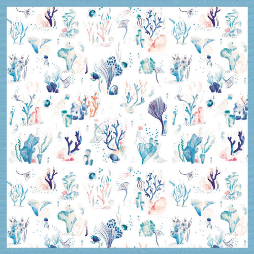 Foulard Marin Atoll Bleu Celeste