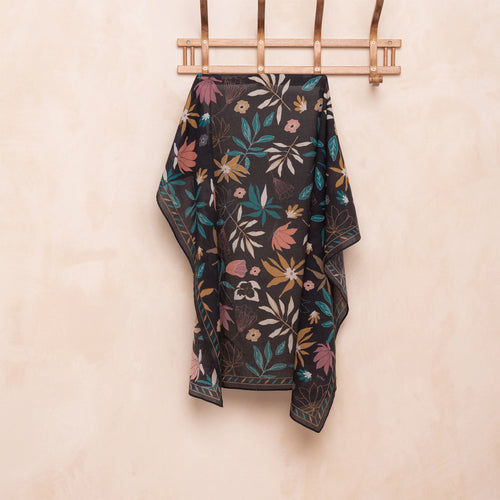 Foulard Lynna Azulejos Noir