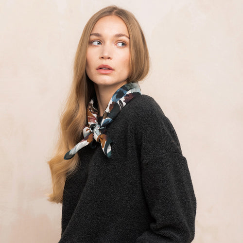 Foulard Letty Organic Grisaille