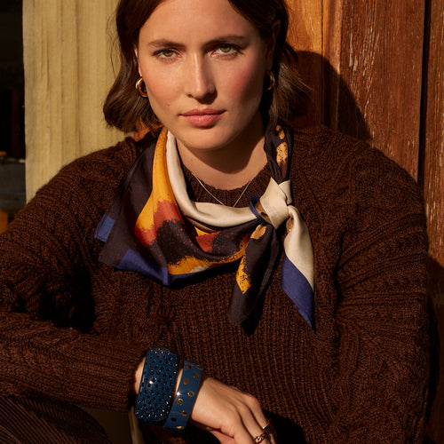 Foulard Gwen Machaon Ambre