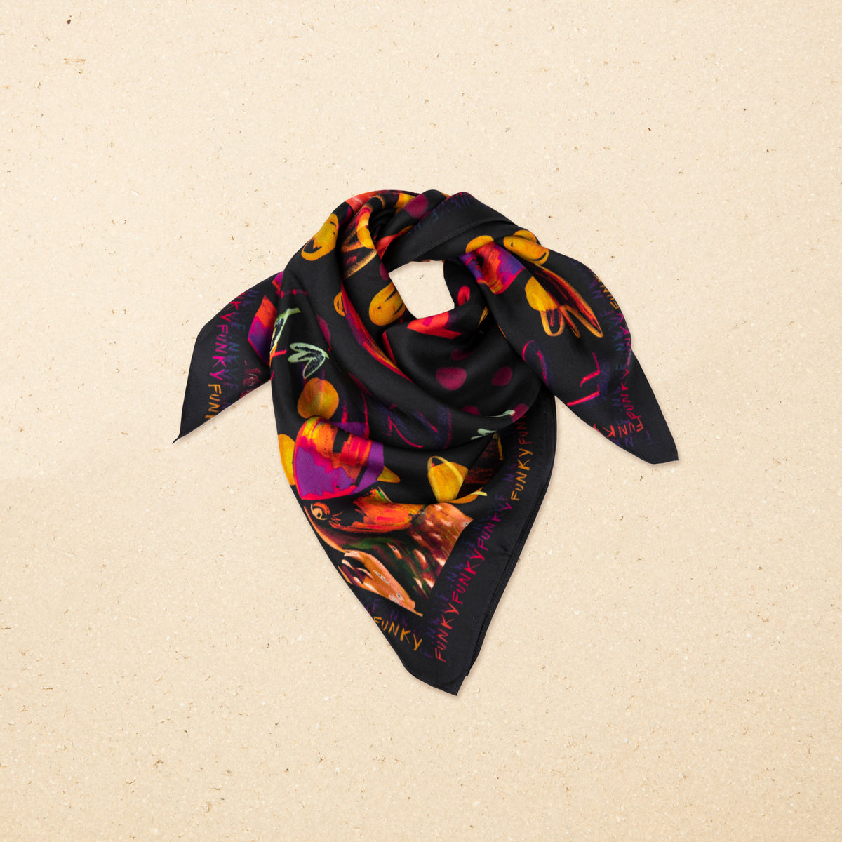 Foulard Howard Funky Noir