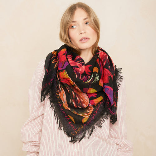 Foulard Selene Funky Noir