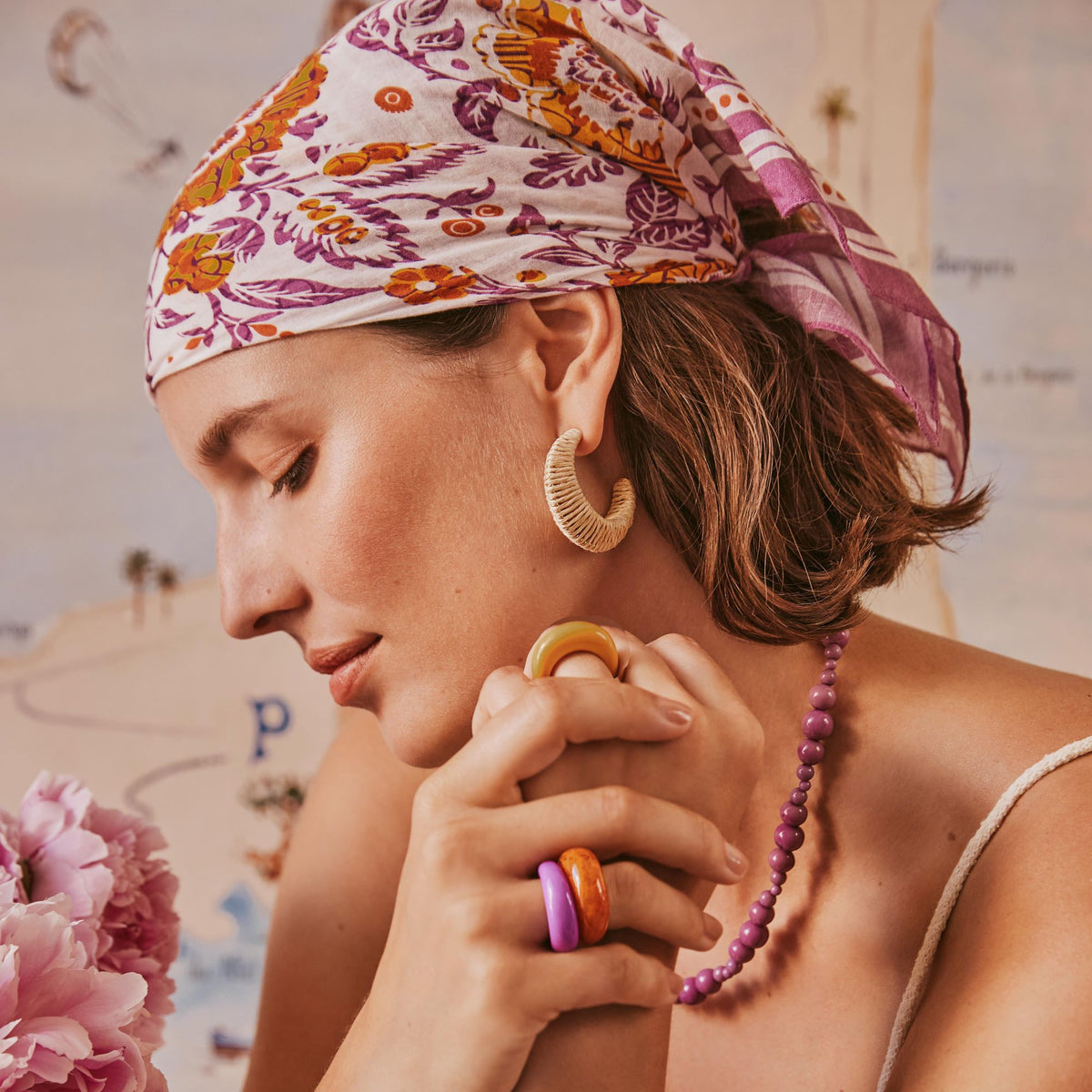 Foulard Florida Mini Marigold Violine