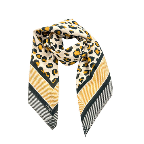Foulard Leopold Leo Noir