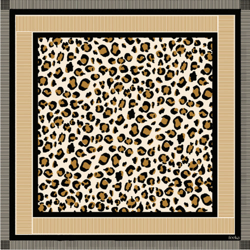 Foulard Leopold Leo Noir