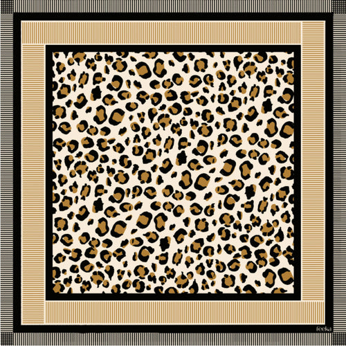 Foulard Mini Leopold Leo Noir