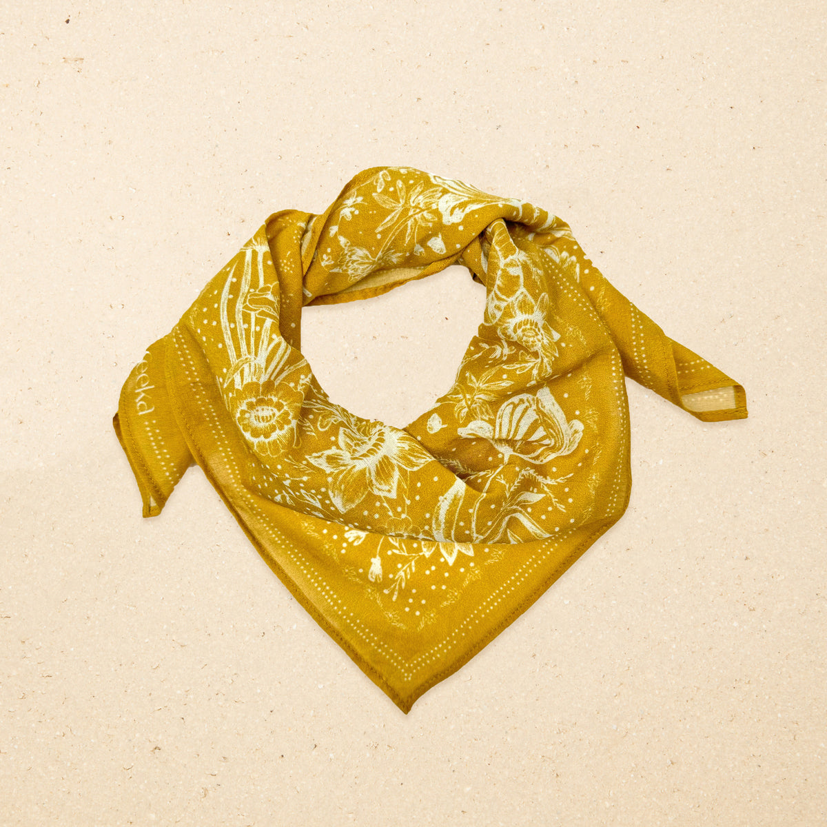 Foulard Giulian Flower Bandana Curry