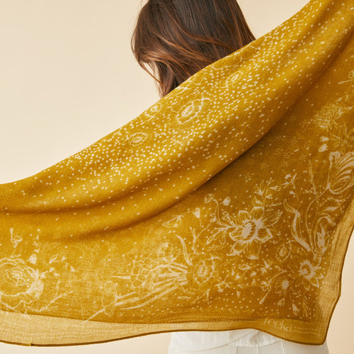 Foulard Felicie Flower Bandana Curry