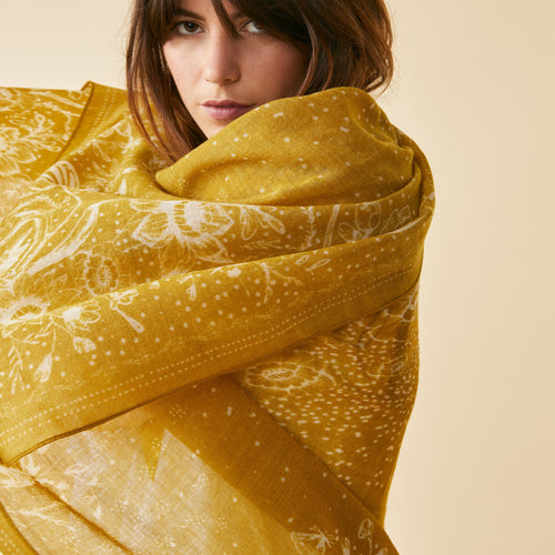 Foulard Felicie Flower Bandana Curry
