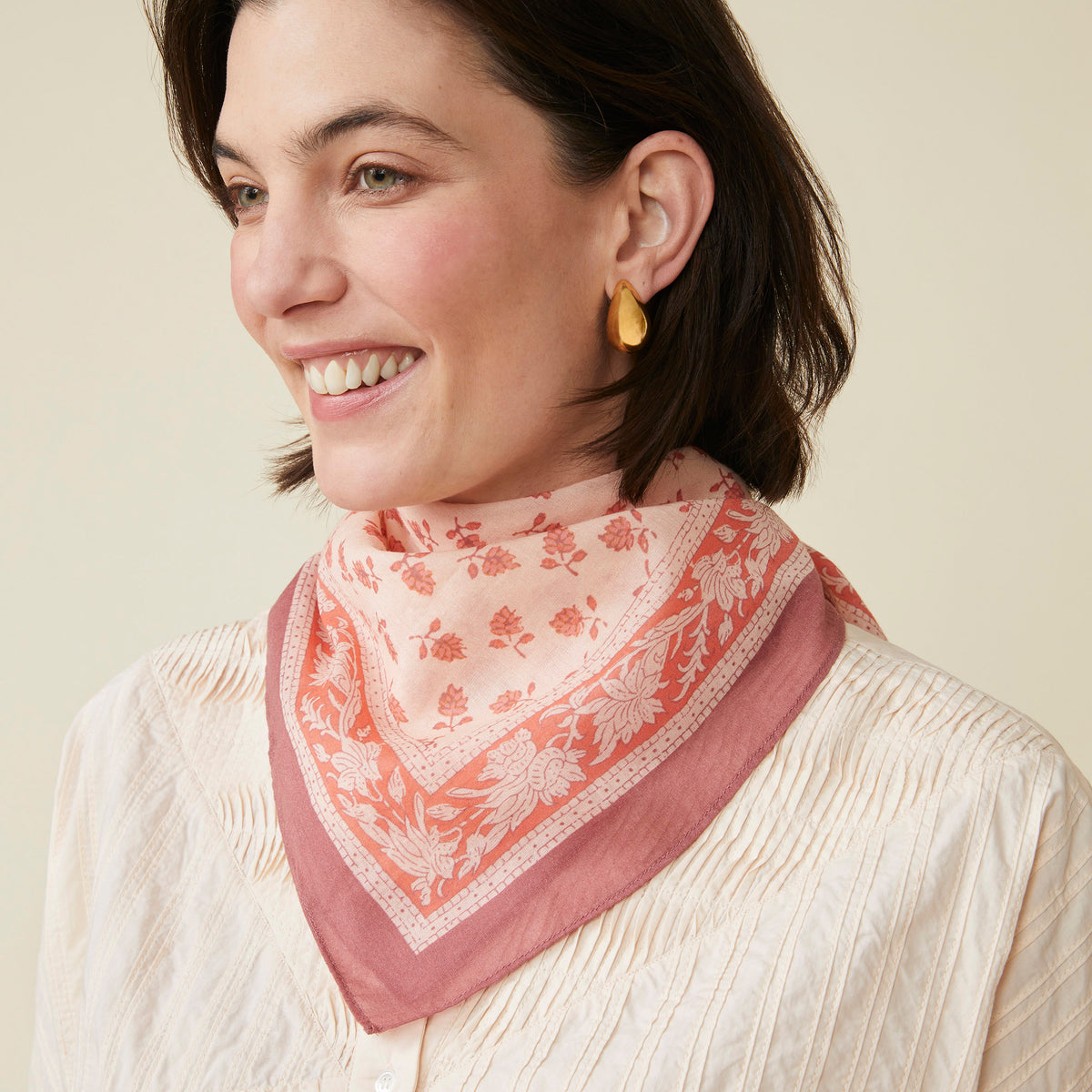 Foulard Abey Pourpre/Goyave