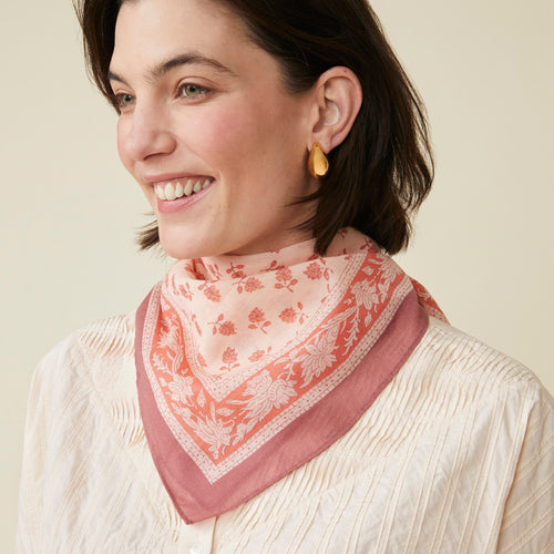 Foulard Abey Pourpre/Goyave