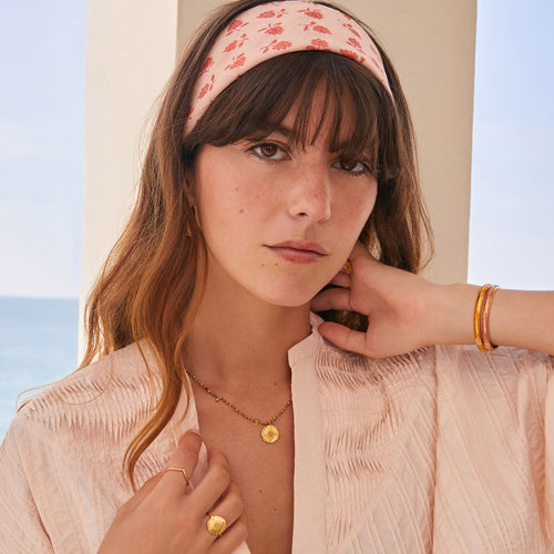 Foulard Abey Pourpre/Goyave