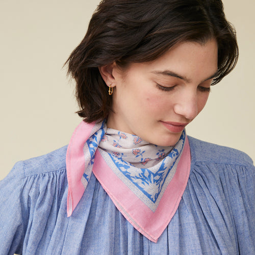Foulard Abey Lipstick/Denim