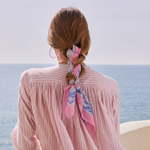 Foulard Abey Lipstick/Denim