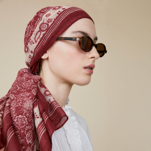 Foulard Oliver Grenat