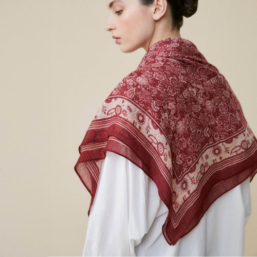Foulard Oliver Grenat