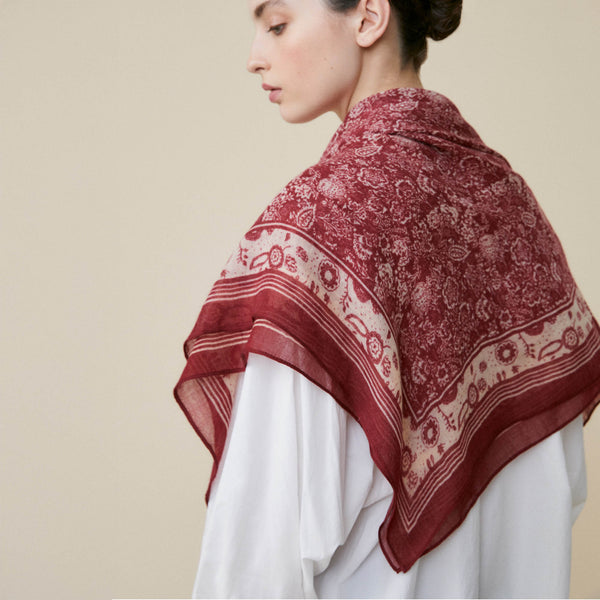 Écharpe Viscose Imprimé Animal - 90 X 80 Cm - Léger, Doux Et Respirant - Pour Femme