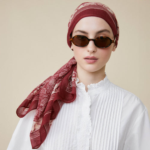 Foulard Oliver Grenat