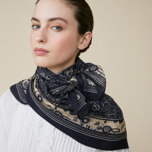 Foulard Oliver Bleu Fonce