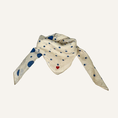 Foulard Marceau Ecru/Denim