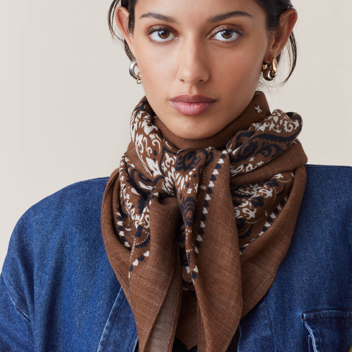 Foulard Farah Cajou