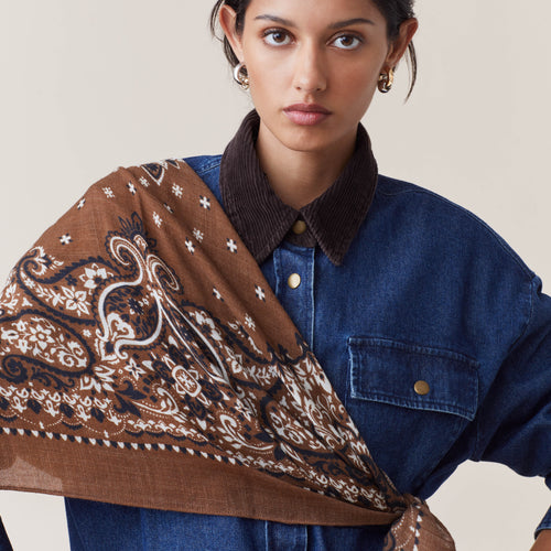 Foulard Farah Cajou