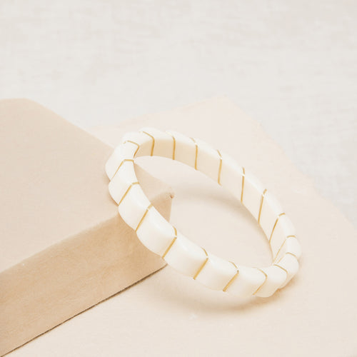 Jonc Suzon Ecru/Dore