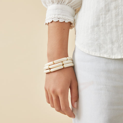 Set de Bracelets Mini Palma Ecru