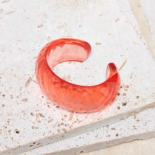 Jonc Jimi Orange Brulee Transparent