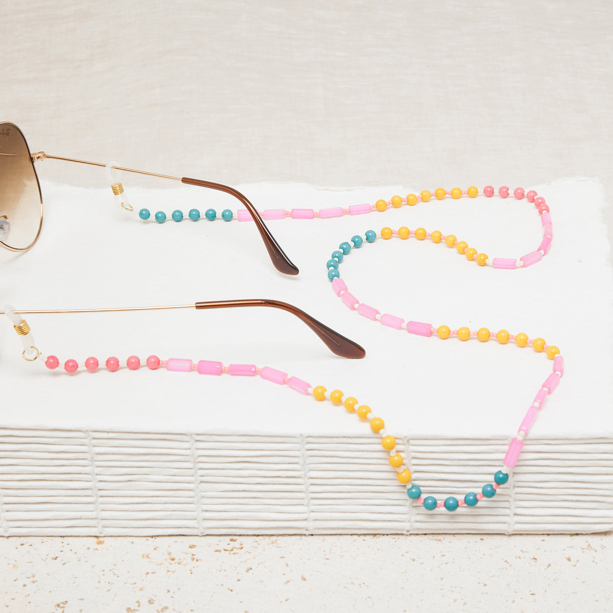 Chaîne De Lunettes Marielle Lipstick/Turquoise