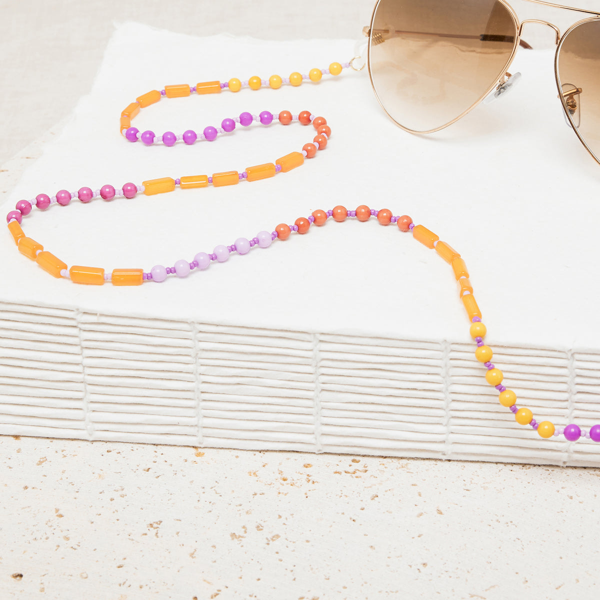 Chaîne De Lunettes Marielle Purple/Mais