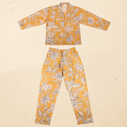 Ensemble Karan Blockprint Ocre