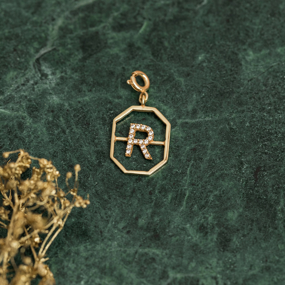 Pendentif R  Or