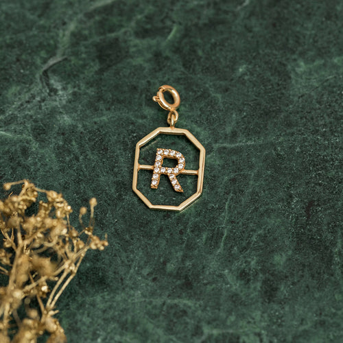 Pendentif R  Or