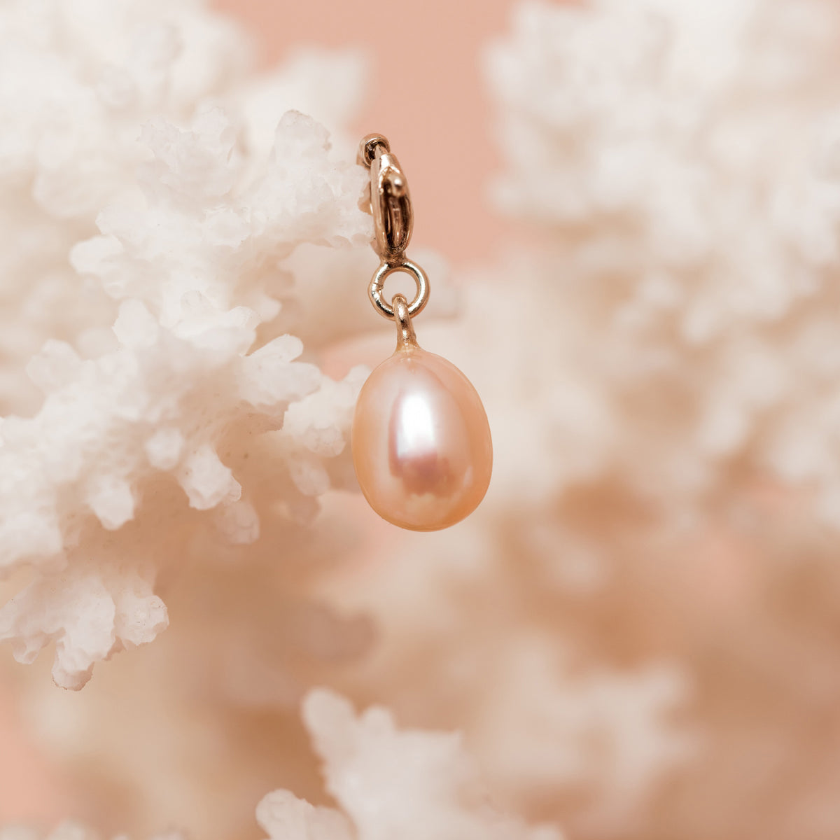 Pendentif Perle Orange.