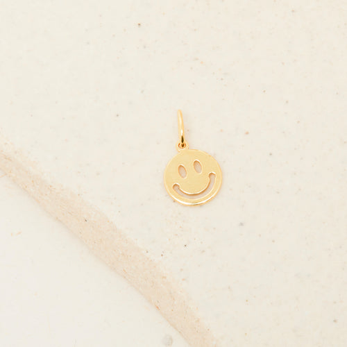 Pendentif Mini Smiley Or