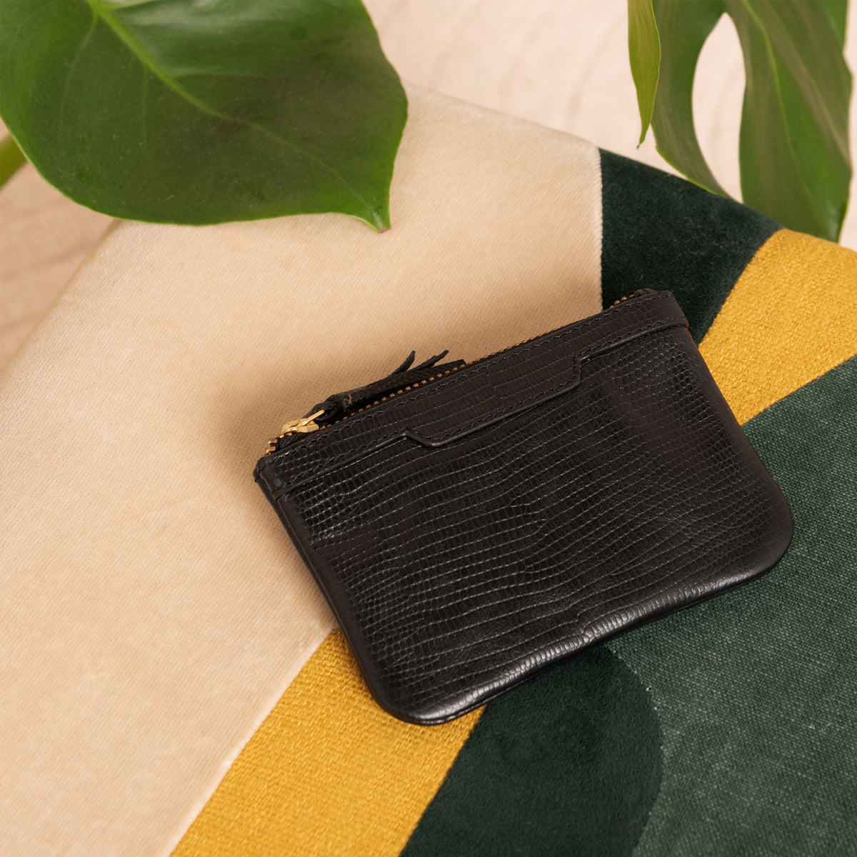 Pochette Misha Lezard Noir