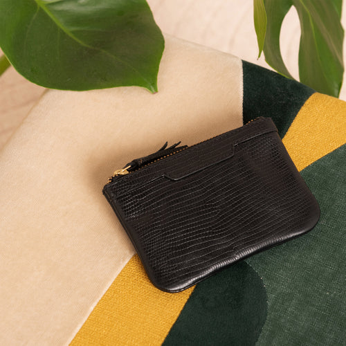 Pochette Misha Lezard Noir
