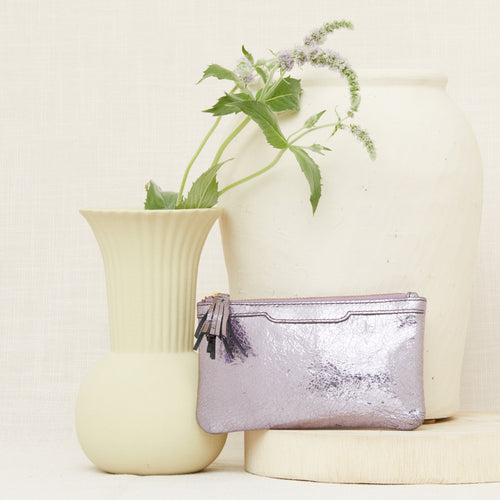 Pochette Norah Mauve Brillant