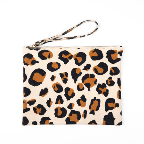 Pochette Vanie Leopard Pesto