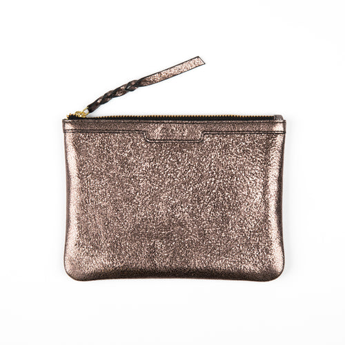 Pochette Violene Gris Metallisé