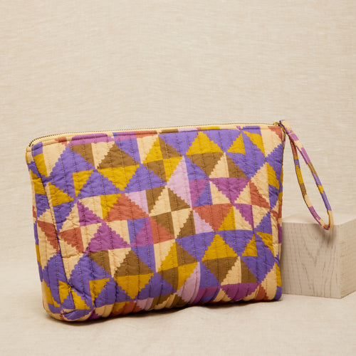 Pochette Madda Patchwork Violine