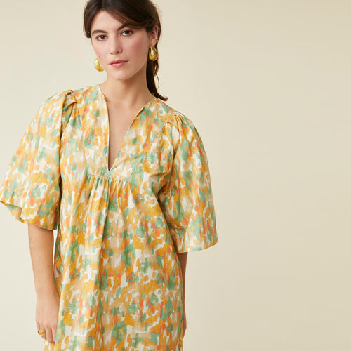 Robe Geeta Aquarelle Menthe