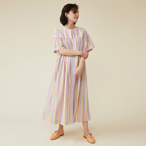 Robe Trishna Rayures Larges Pop Corn