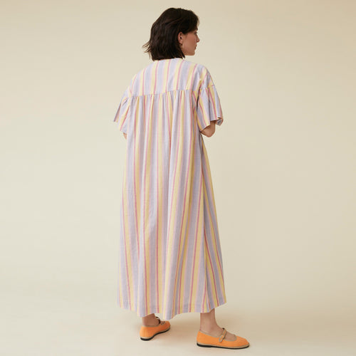 Robe Trishna Rayures Larges Pop Corn