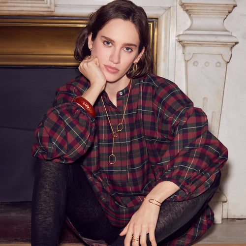 Robe Purdey Tartan Grenat