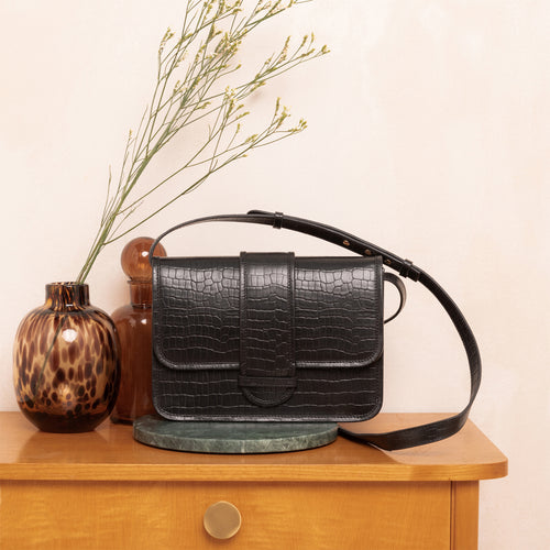 Sac Raphael Croco Noir