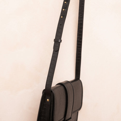 Sac Raphael Croco Noir