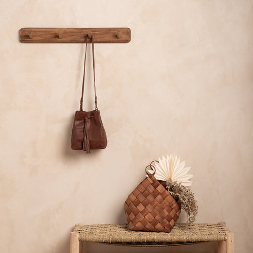 Sac Sceau Veronika Lezard Cognac